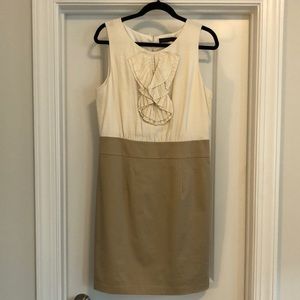 The Limited Tan & Cream Dress